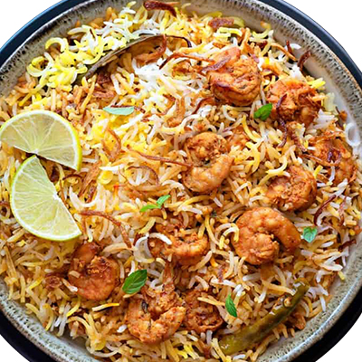 "Prawns Biryani (My Friends Circle Restaurant) - Click here to View more details about this Product